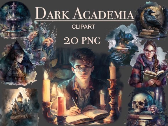 Download Dark Academia Clipart, Dark Aesthetic - Dark aesthetic Collection