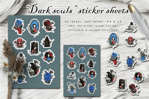 Download Gothic Illustration Stickers - Gothic illustration Collection