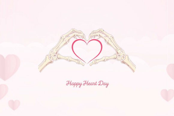 Download Happy Heart Day Gothic Illustration Tee - Gothic illustration Collection