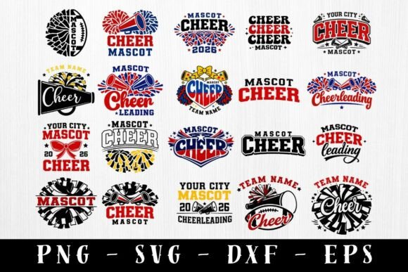 Download Cheer Mascot SVG Bundle Cheerleading - Premium Resources